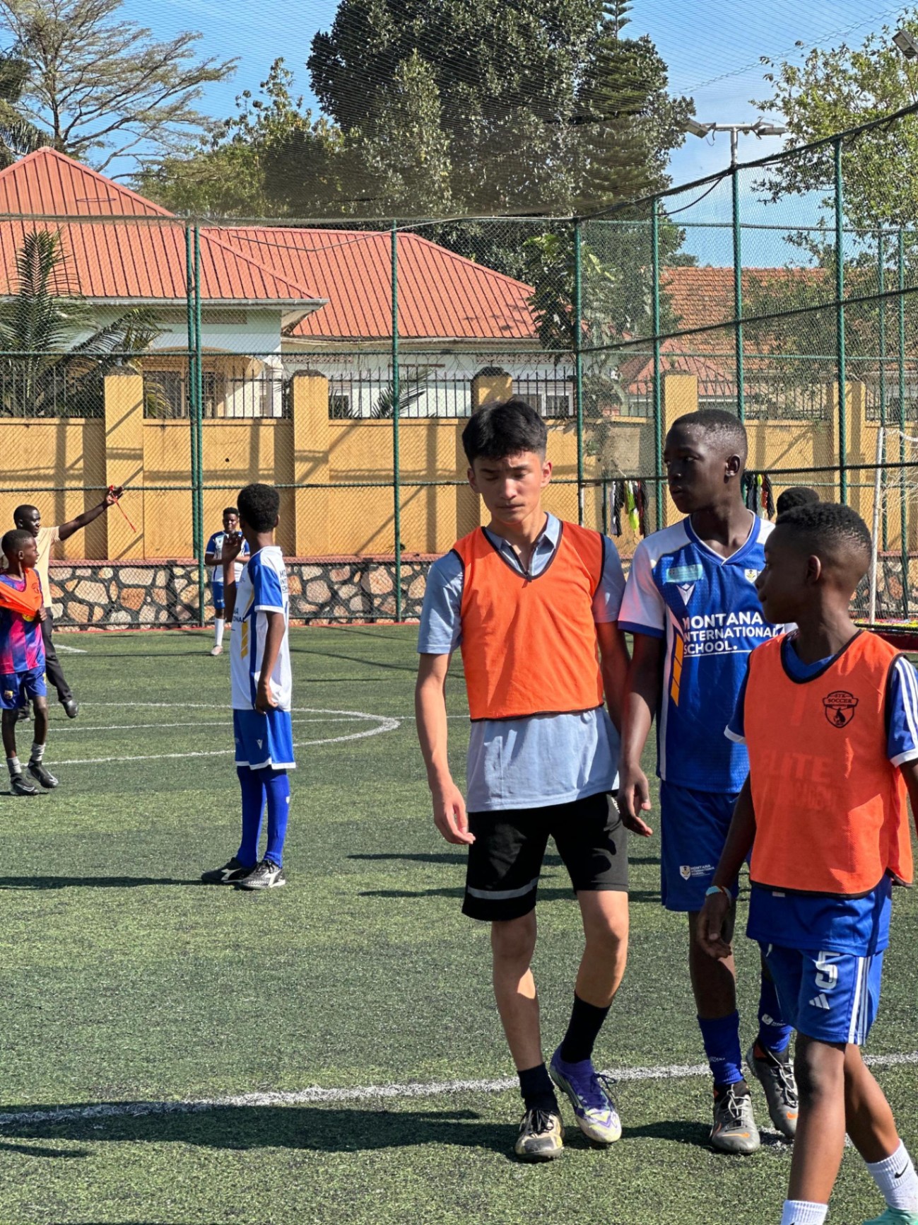 MISU students on the football field
